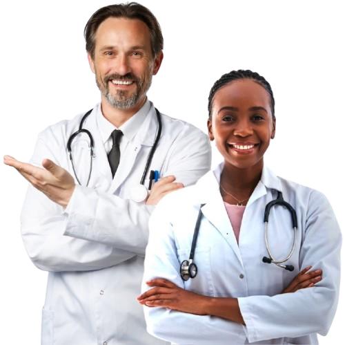 Ilustração de médicos - Dolfidoc